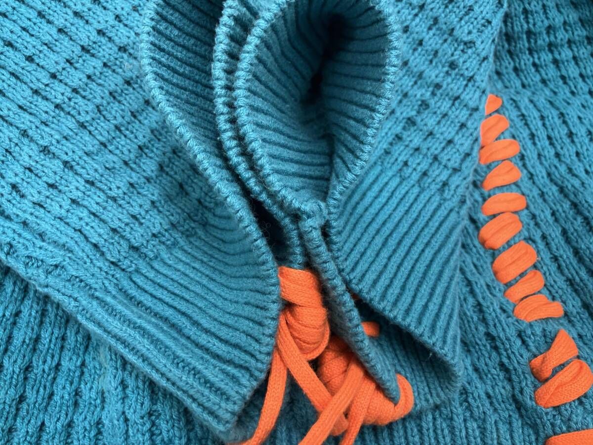 MAISON SPECIAL 鬼ワッフルクレイジーステッチクルーネックニット