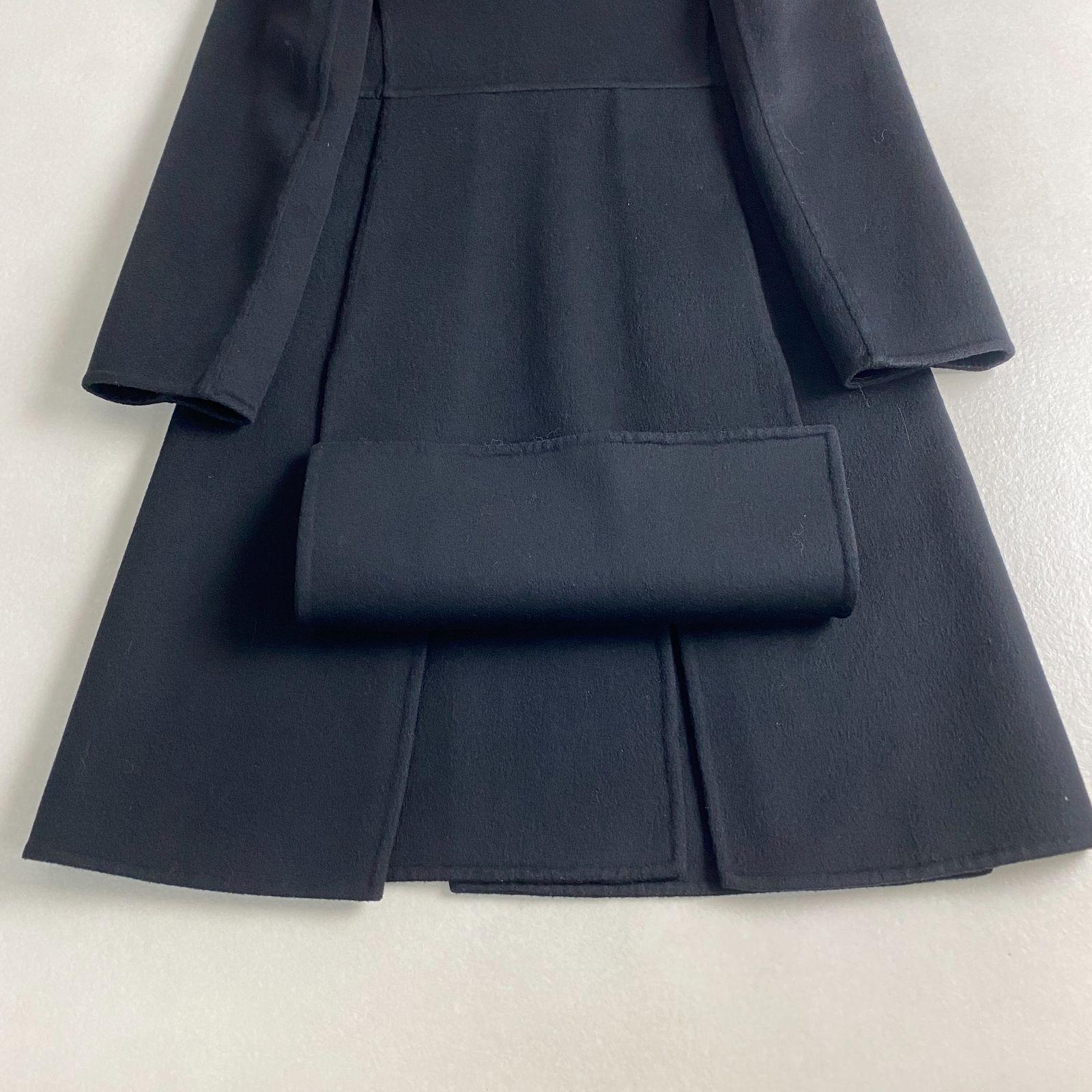 美品 サルバトーレフェラガモ ロングコート 一枚仕立て カシミヤ混 A