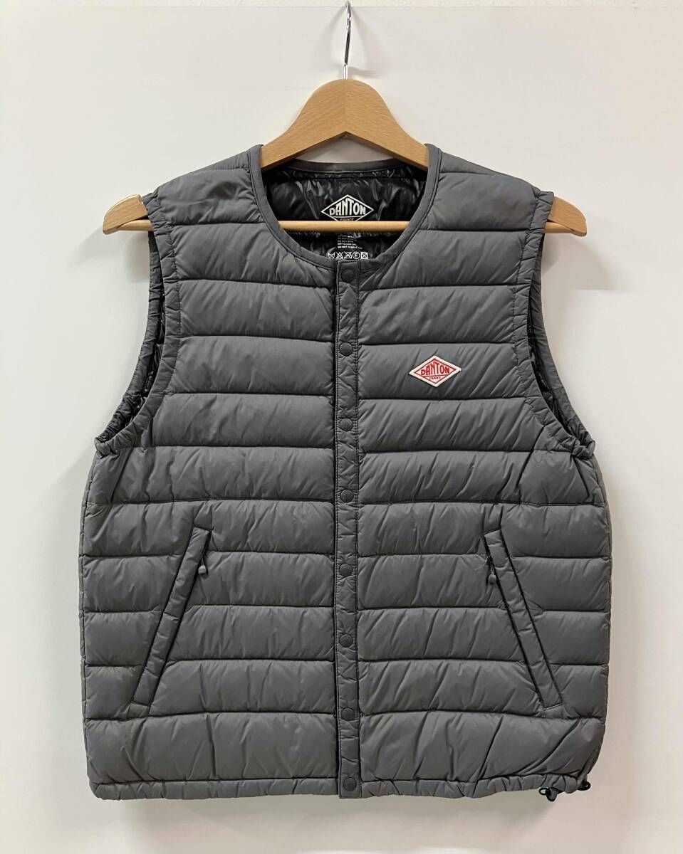 DANTON ダントン ダウンベスト グレー 18A-KW-001 ベスト サイズ36
