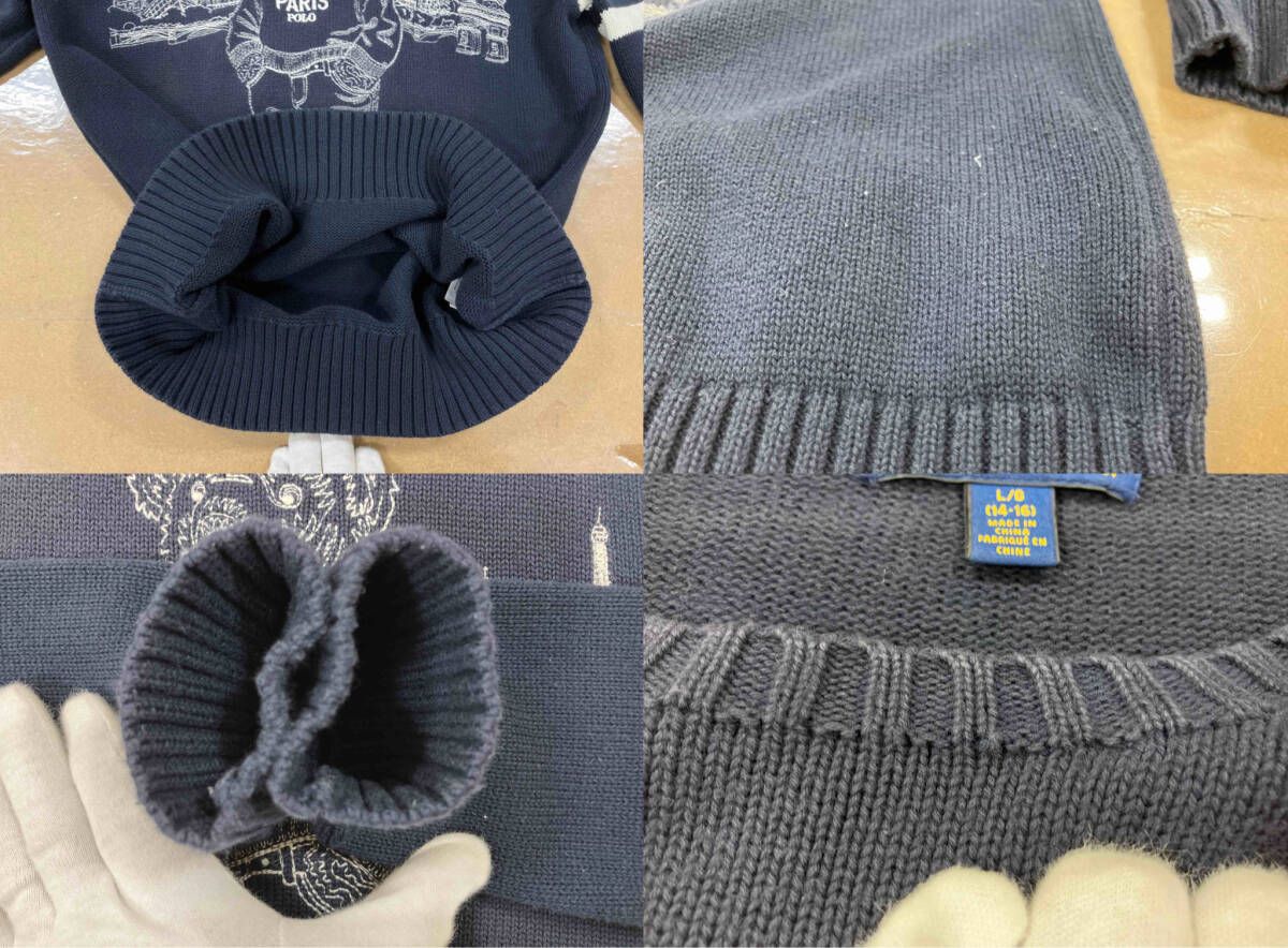 RALPH LAUREN ラルフローレン POLO キッズ綿ニット ポロベア刺繍綿