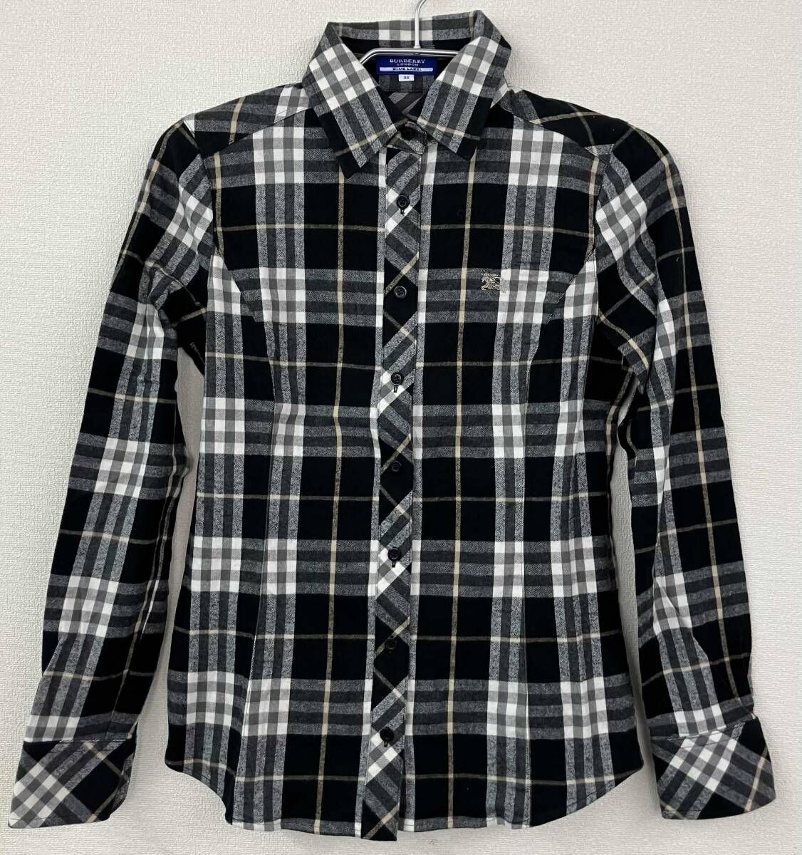 希少 バーバリーブラックレーベル モノグラム 長袖シャツ 羽織 即完売