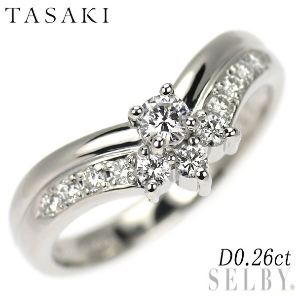 田崎真珠 Pt900 ダイヤモンド リング 0.26ct - メルカリ