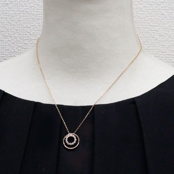 【VENDOME青山】ヴァンドーム青山 ダイヤ ネックレス K18PG K18PG ダイヤモンド フラワーネックレス | ヴイエー ヴァンドーム青山