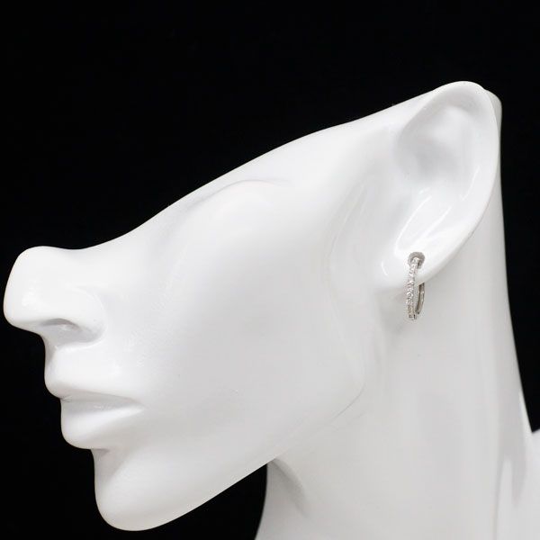 Pt900 ダイヤモンド フープ ピアス 0.34ct - メルカリ