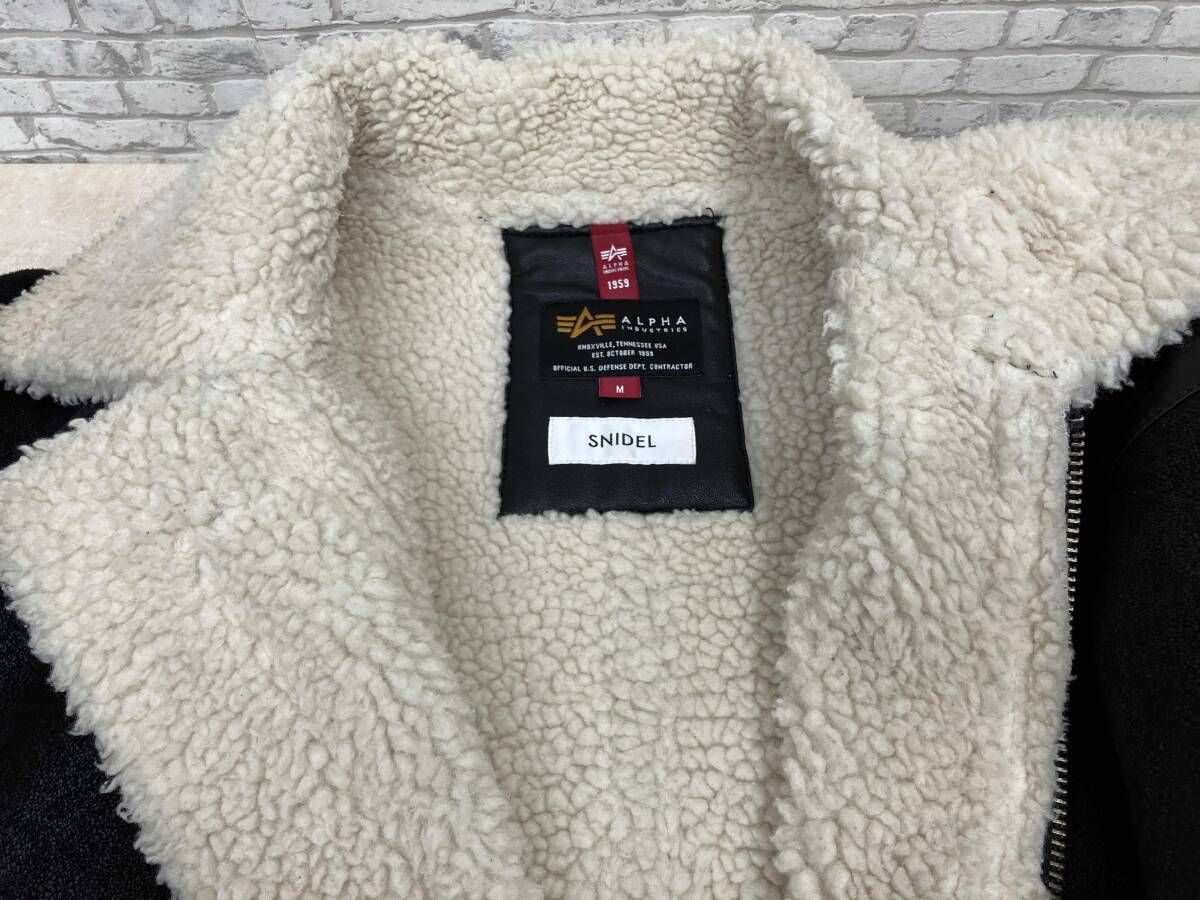 SNIDEL × ALPHA スナイデル × アルファ B-3 ボアジャケット swf