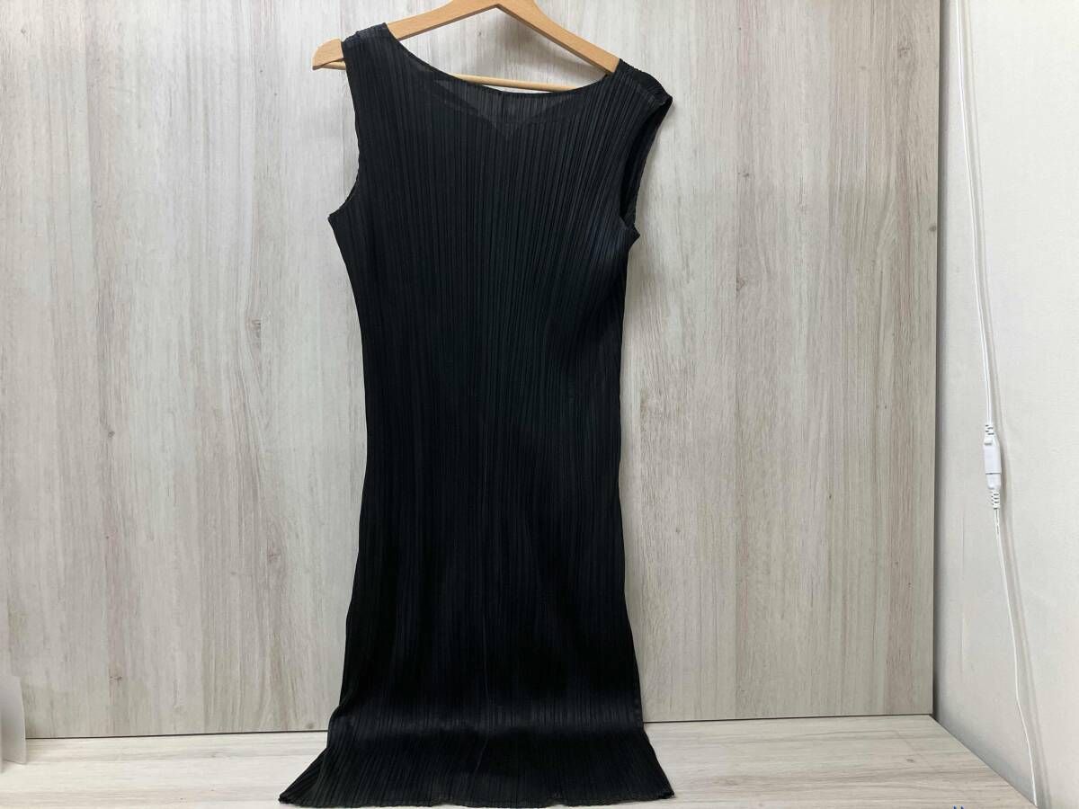 PLEATS PLEASE ISSEY MIYAKE ノースリーブワンピース Mサイズ ブラック