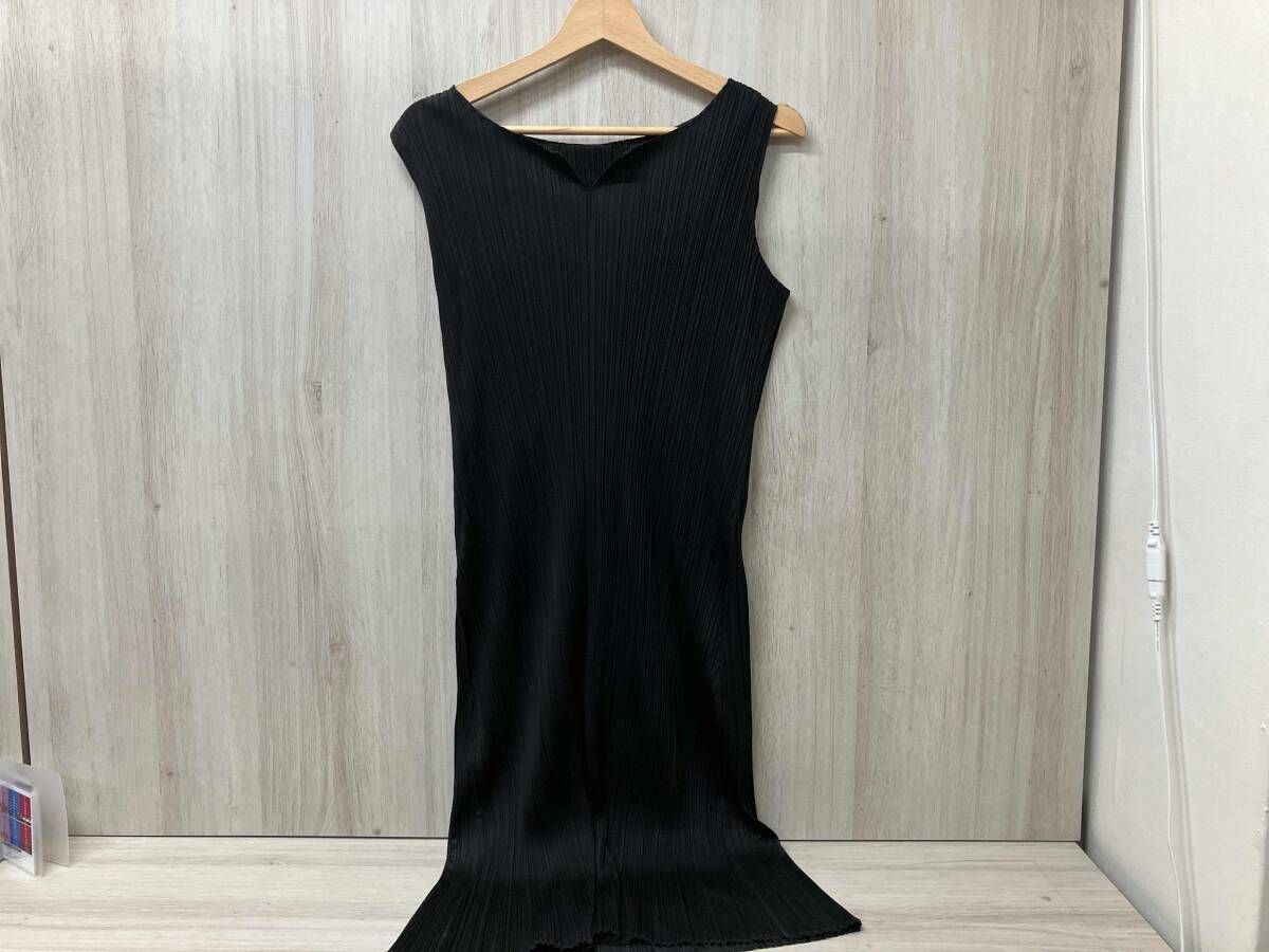 PLEATS PLEASE ISSEY MIYAKE ノースリーブワンピース Mサイズ ブラック