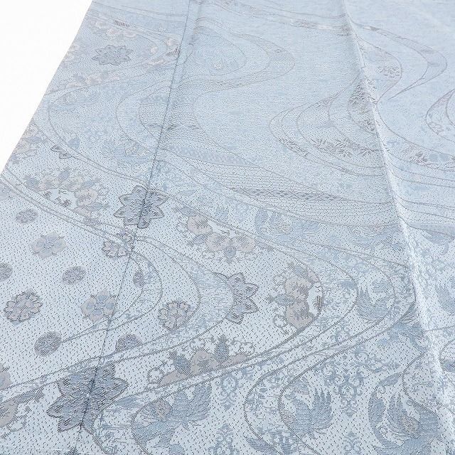 百華❀Y4056◇美品 正絹 山添潤一郎落款 唐花 鳳凰 華文 お召訪問着