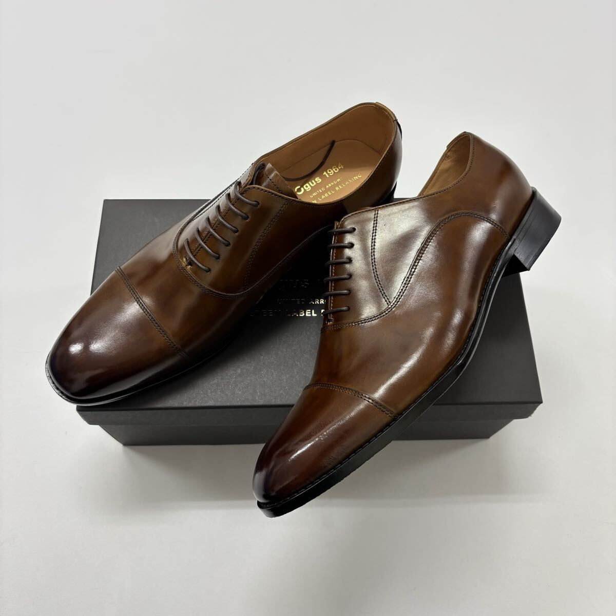 新品 OGUS GLR UA UNITED ARROWS GREEN LABEL RELAXING ユナイテッドアローズ 別注 ストレートチップ ドレス シューズ サイズ 9 711-0100