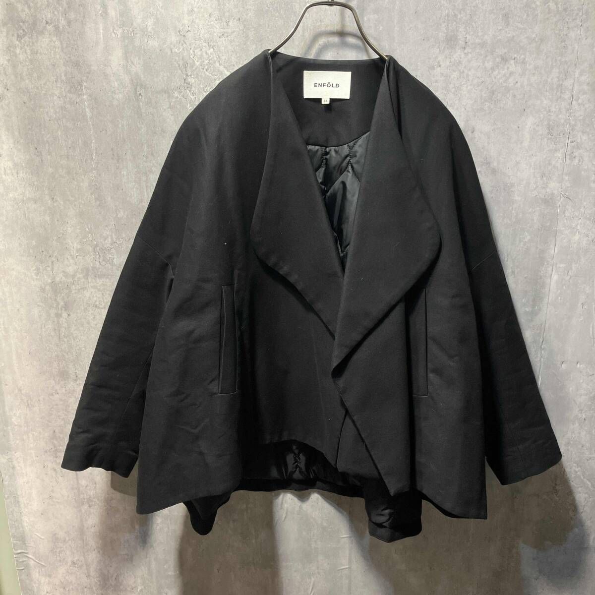 エンフォルド　ENFOLD ジャケット　36 エンフォルド ENFOLD VASE JACKET 36 ダークネイビー ENFOLD