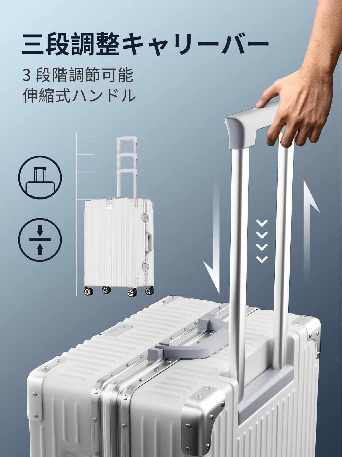 人気商品】[Airmood] スーツケース キャリーケース 機内持ち込み 軽量