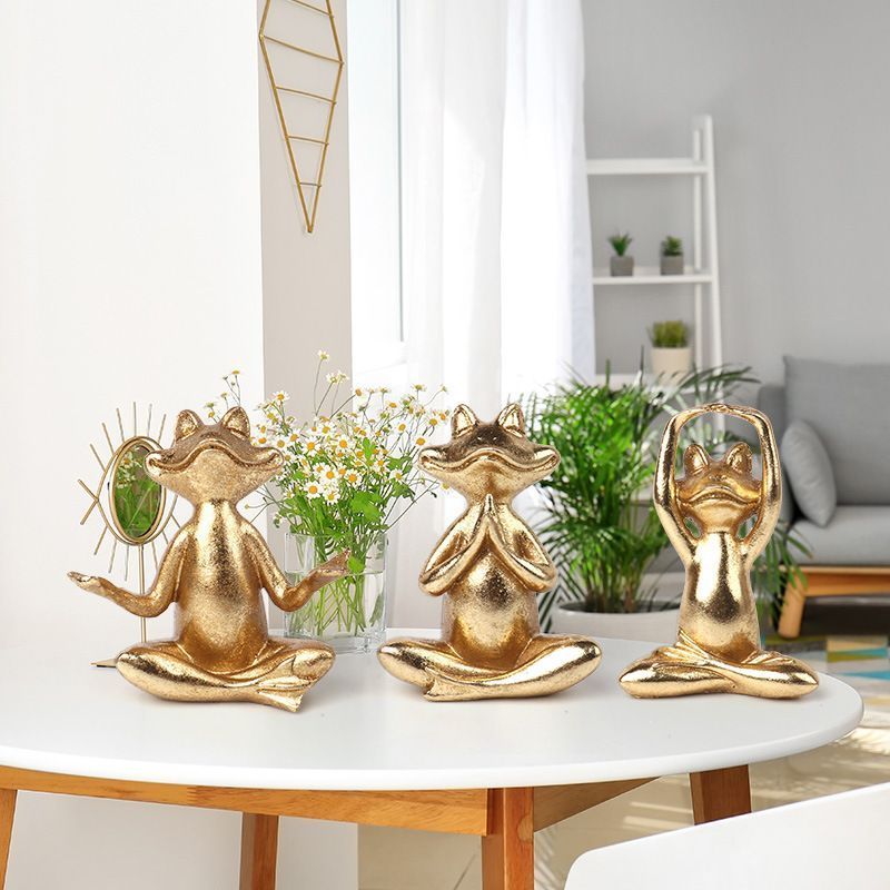 金のカエルの置物 インテリア雑貨 インテリア置物 インテリア 雑貨