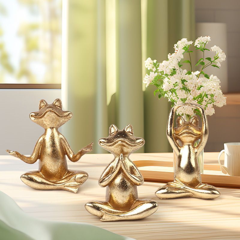 金のカエルの置物 インテリア雑貨 インテリア置物 インテリア 雑貨