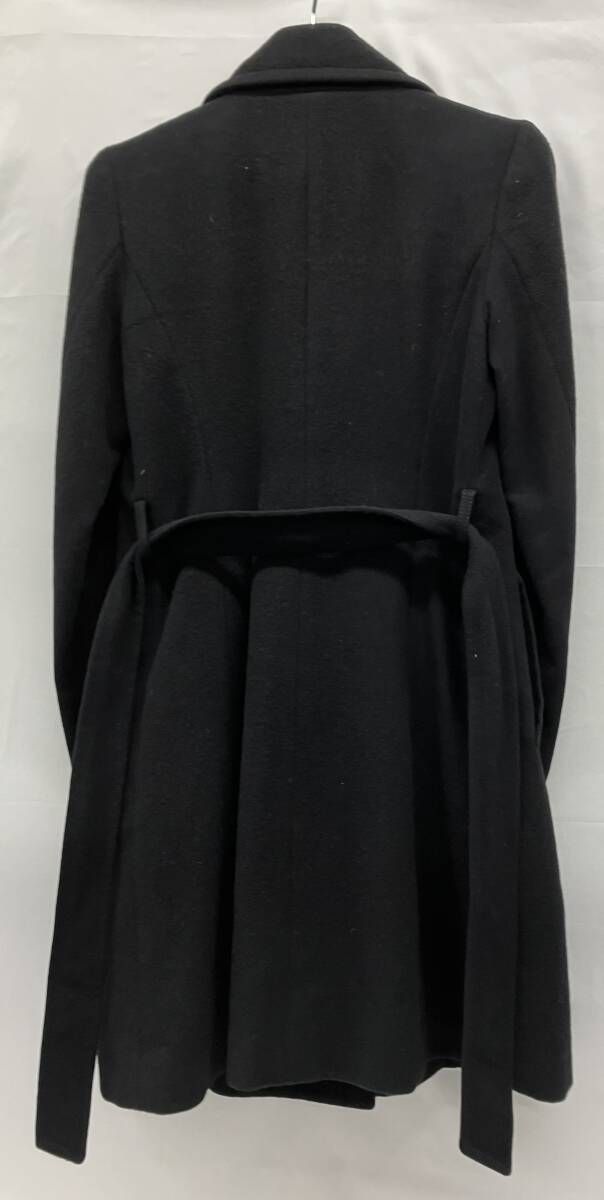 美品 バーバリーブルーレーベル ピーコート ロング ブラック 38