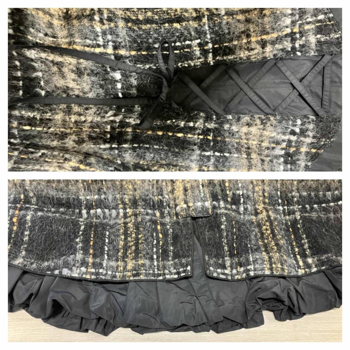 EIKO KONDO エイコ コンドウ レディース サイズ42 ブラック チェック