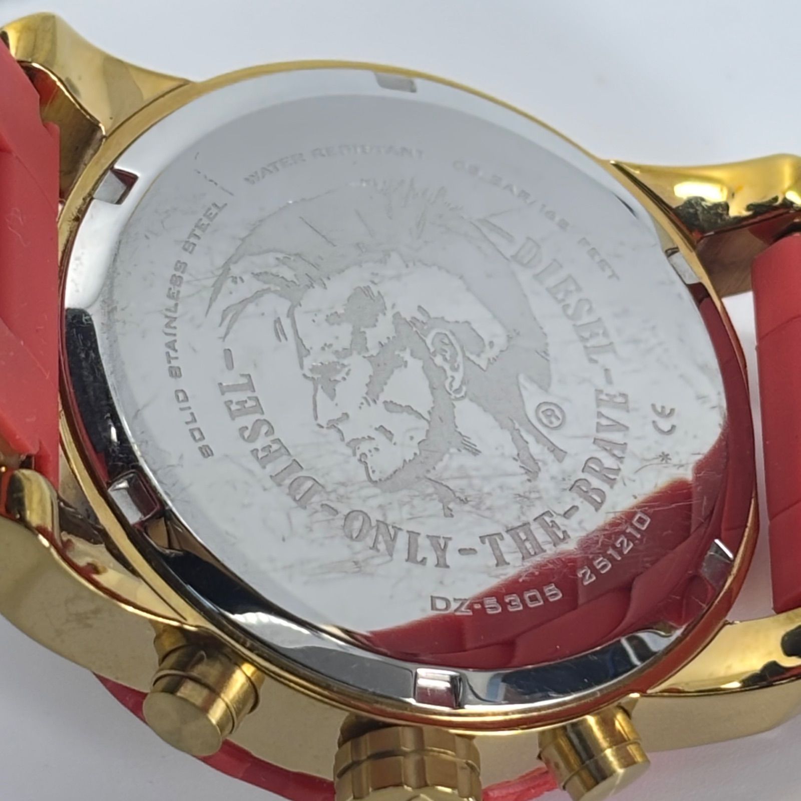 電池交換済稼働品 DIESEL ディーゼル クロノグラフ クオーツ メンズ