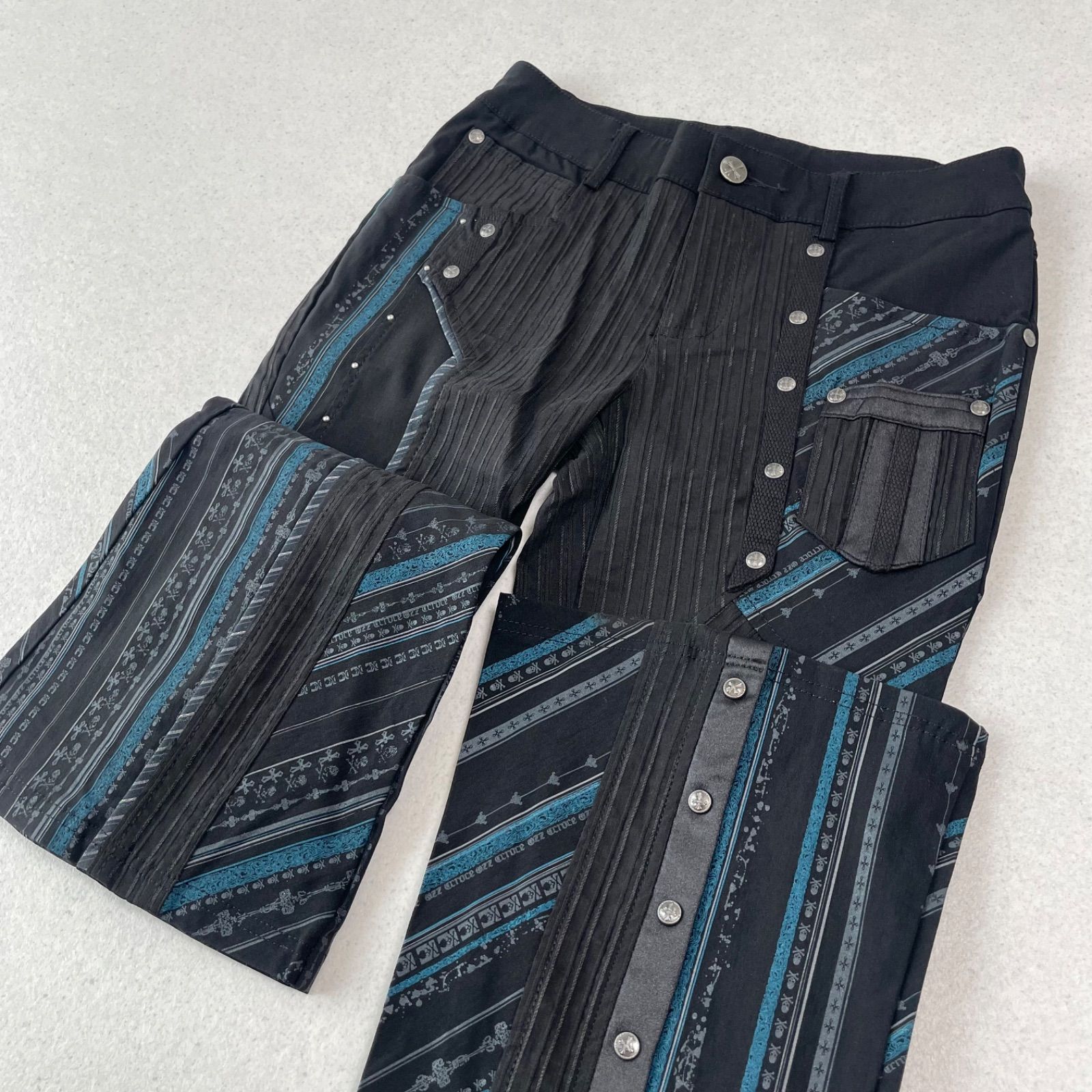 Y2K パンク Ozz Croce オッズクローチェ ギミック フレアパンツ ブーツ