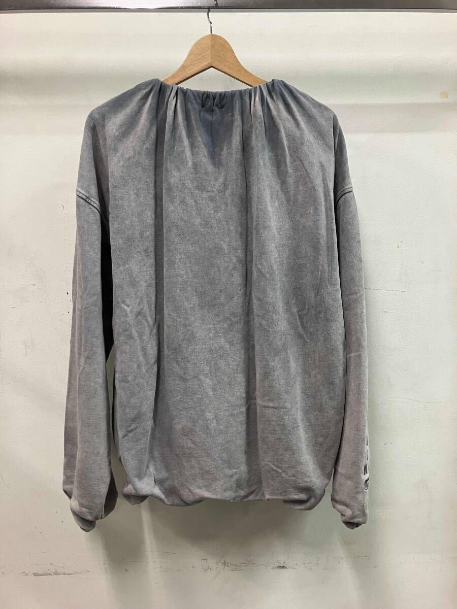 DIESEL ディーゼル F-INDY トレーナー A 17683 ガーメントダイ ブリーチ サイズXS グレー