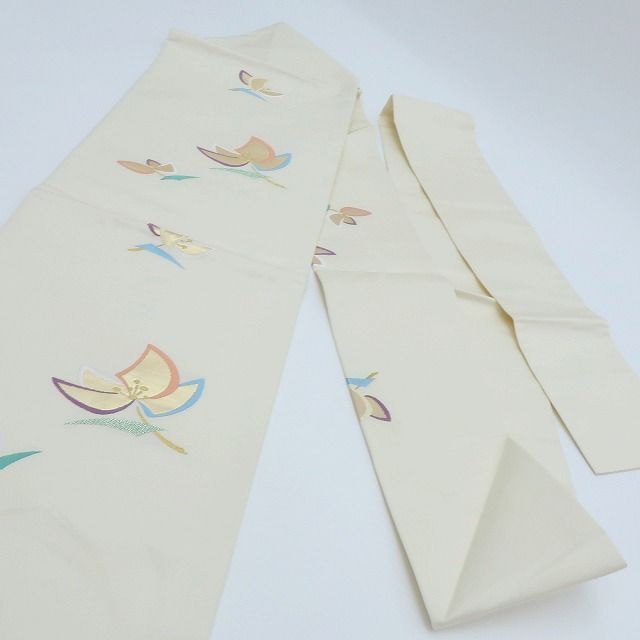 百華❀O-161◇新品 正絹 着物 西陣織 タグ付 名古屋帯 - メルカリ