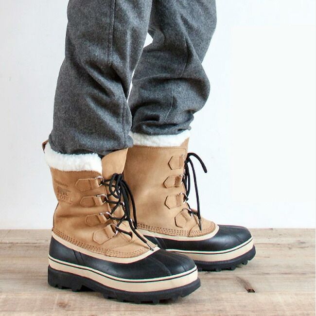 SOREL ソレル カリブー WP メンズ ブラック ダークストーン