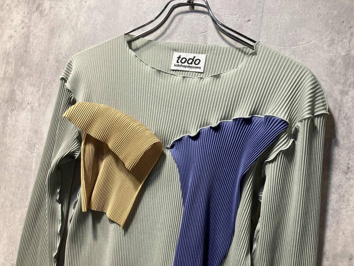 todo kotoha yokozawa pleats LS cut and sewn プリーツLSカットソー 