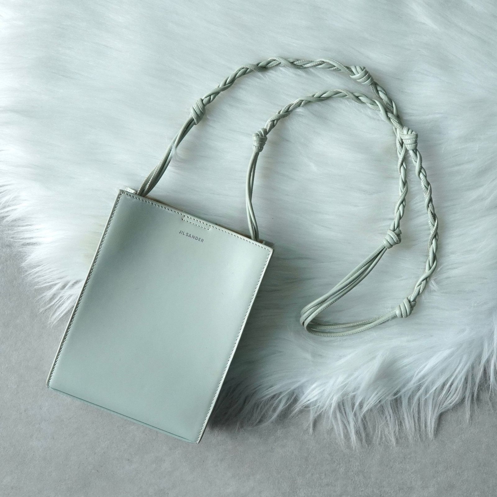 ジルサンダー　レザートートバッグ　ミントグリーン ジルサンダー レザートートバッグ ミントグリーン 中古・古着通販】JIL