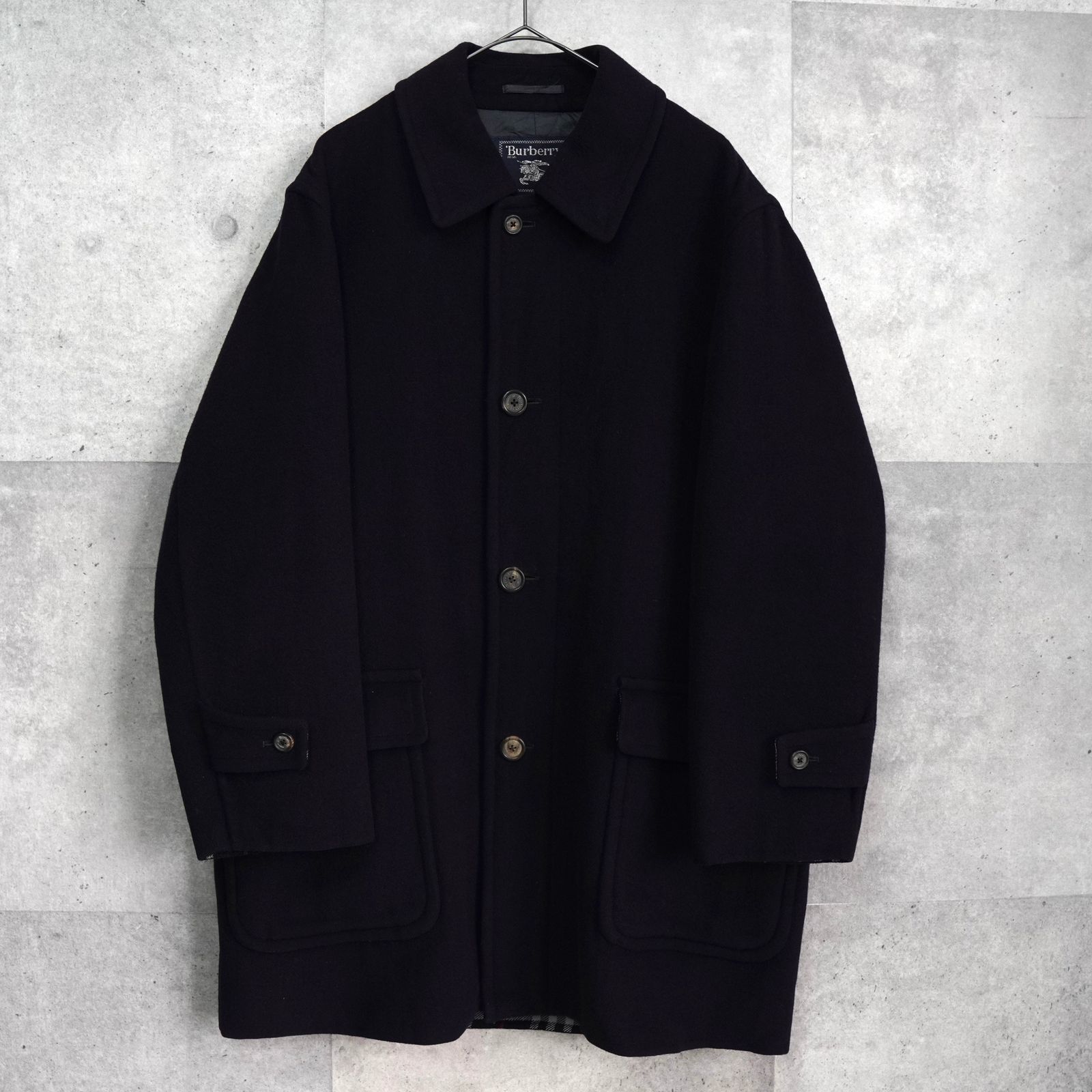 【美品】Burberrys ピーコート カシミア混 ブラック ビンテージ バーバリー ヴィンテージ カシミヤ混紡 ウールコート ブラック - メルカリ