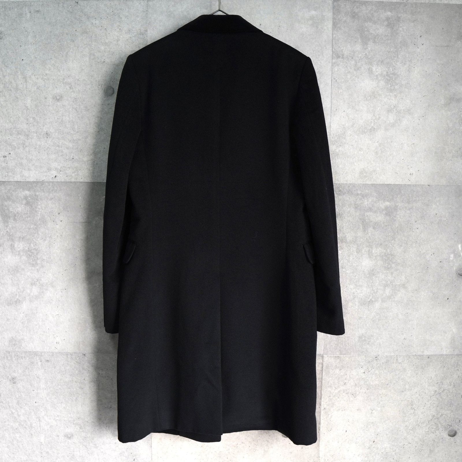 ジョンローレンスサリバン ベロア襟 アンゴラ ウール チェスターコート