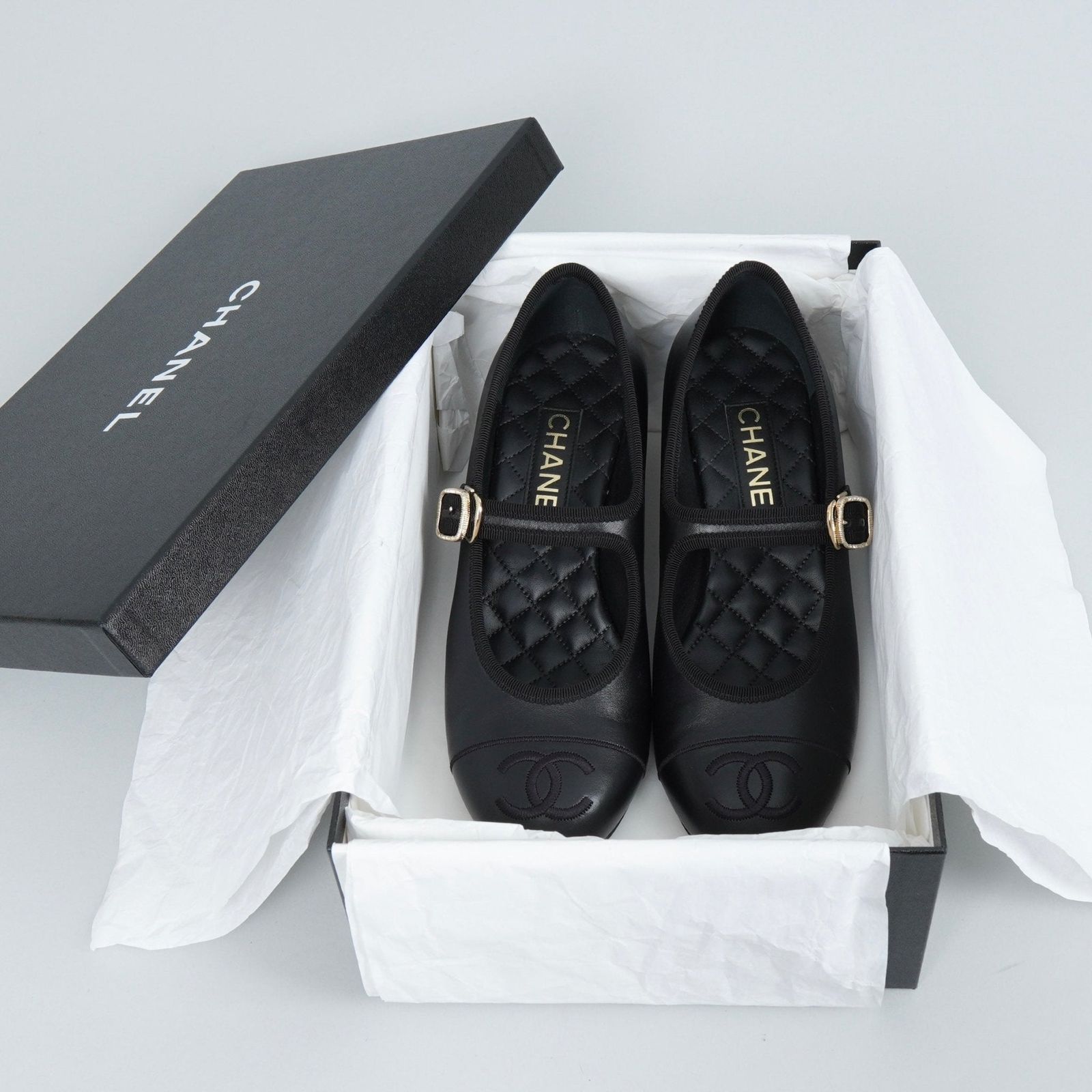 新品　CHANEL シャネル　ストラップ　パンプス　チャンキー　メリージェーン CHARLES ＆ KEITH パンプス バックル リッジッドソールチャンキー