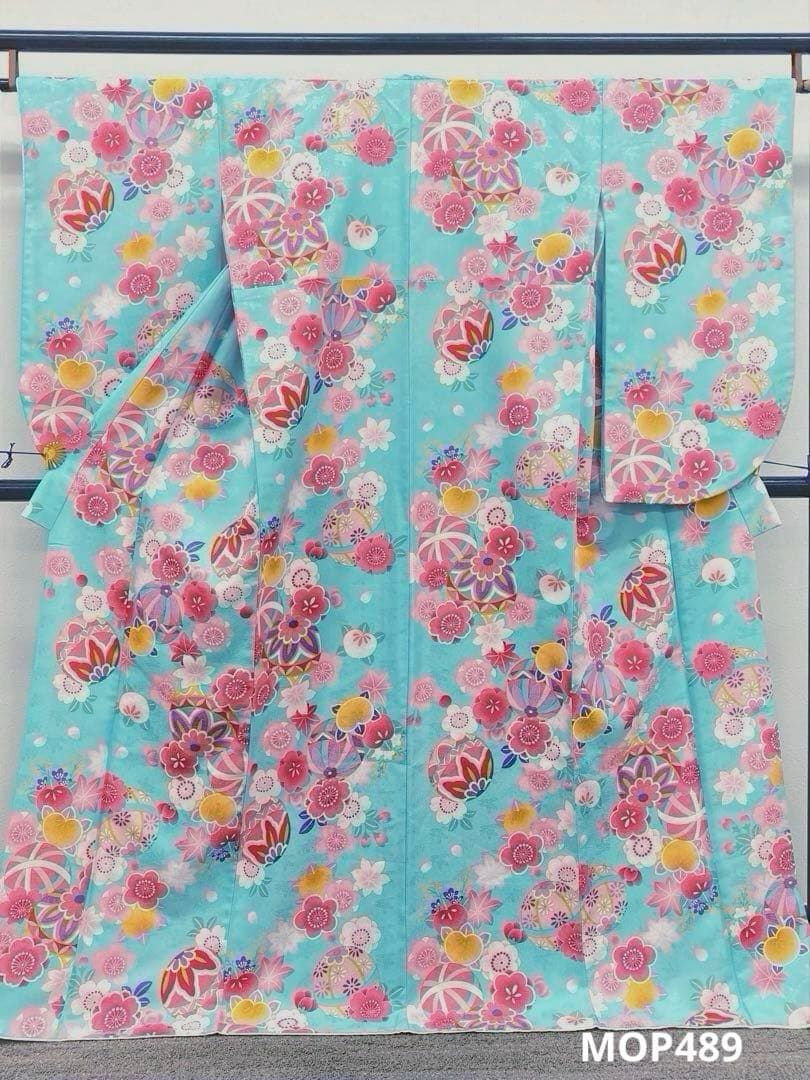 二尺袖 ポリエステル着物 紋意匠 袴向き MOP489 - メルカリ