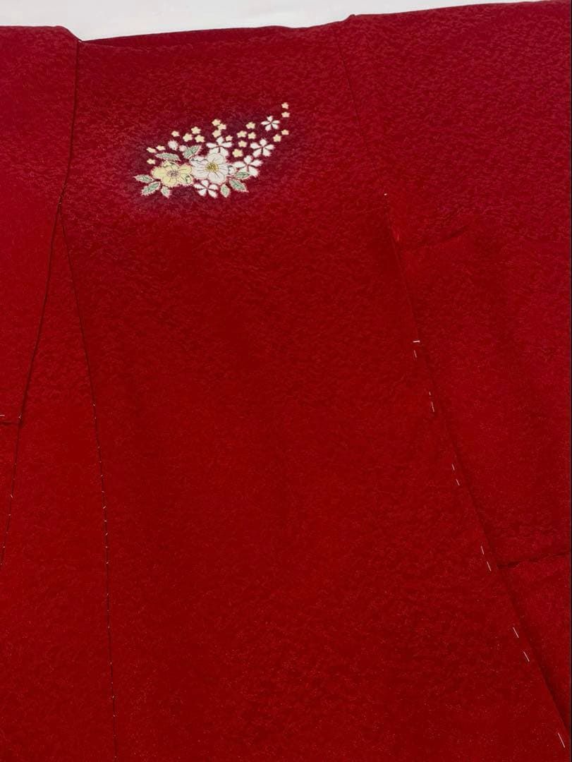 振袖 仮絵羽 銀通し 辻ヶ花 舞台衣装 正絹 未仕立て品 八掛付き MOK817