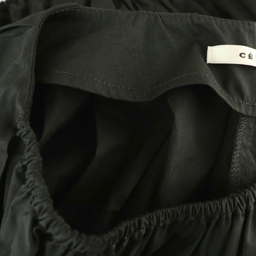 【中古】セルリ CELERI 25SS Cocoon ブラウス ノースリーブ ケープデザイン ブラック /ES ■OS レディース セルリ CELERI 25SS Cocoon ブラウス ノースリーブ ケープデザイン