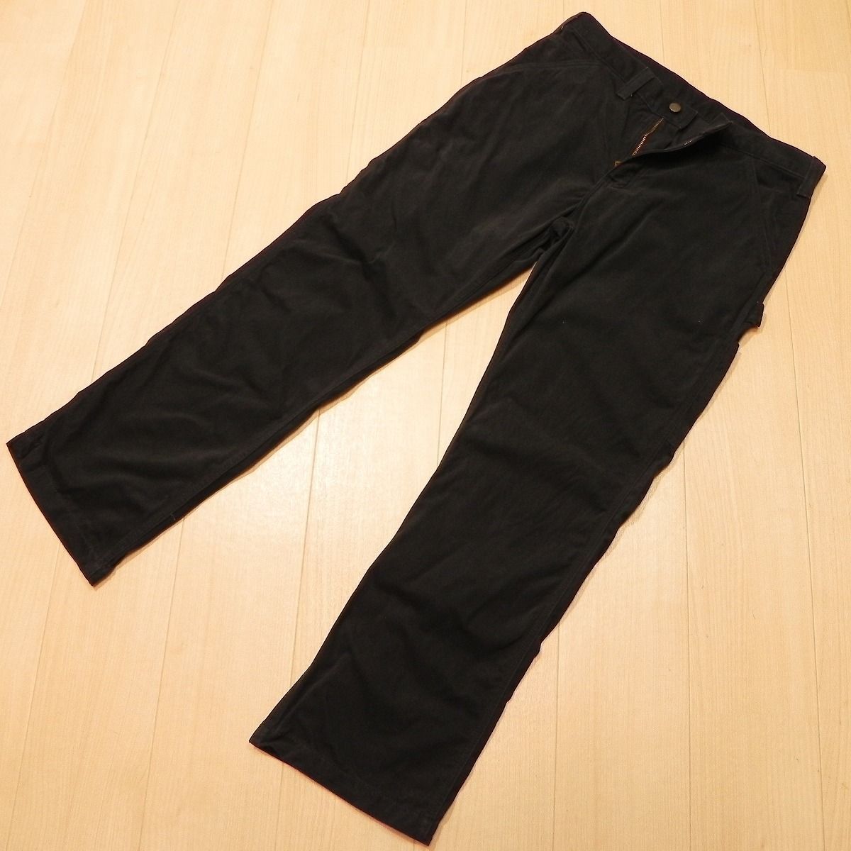 )516★ Carhartt カーハート B324-BLK リラックスフィット ペインターパンツ 34×30 黒 ブラック コットン100 ワークパンツ