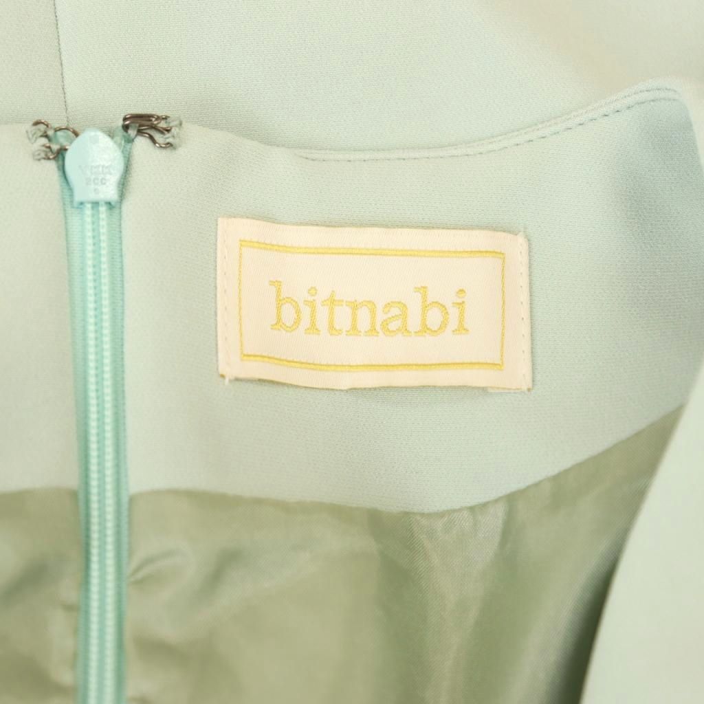 美品bitnabi ビンナビ パルランドレス ワンピース ネイビー