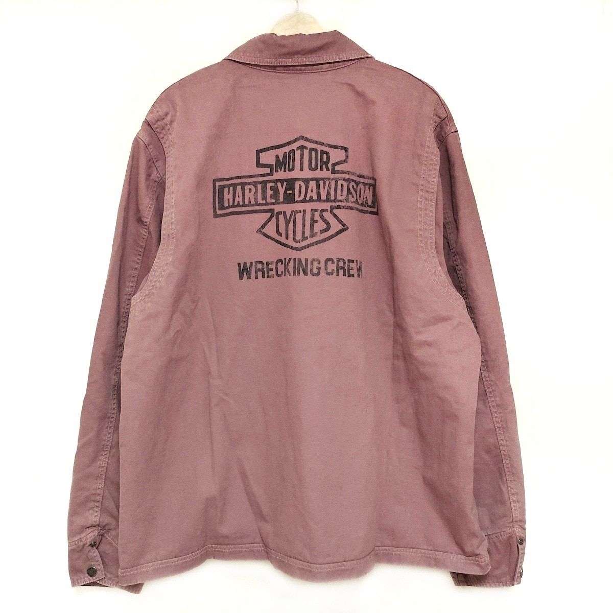 HARLEY DAVIDSON(ハーレーダビッドソン) ブルゾン サイズ2XL 2XL メンズ - パープル×ダークグレー 長袖/MOMOA/ジップアップ/春/秋