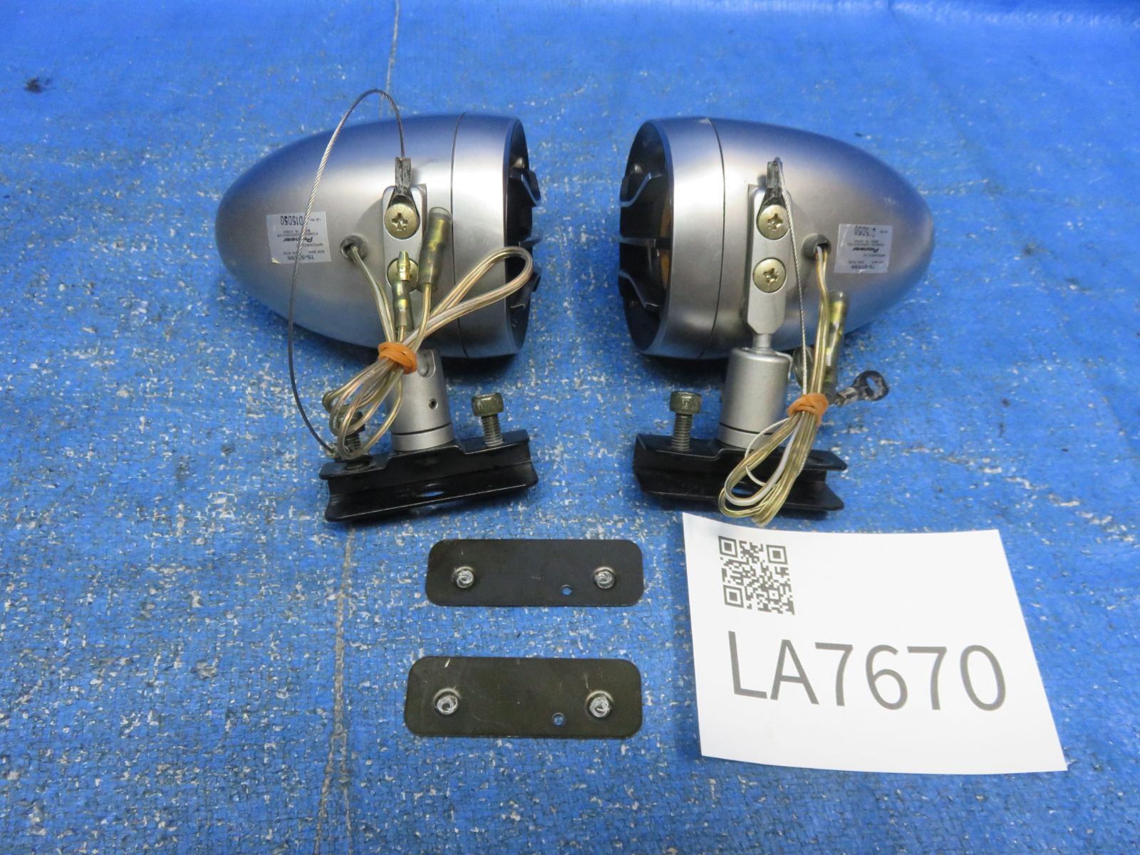 LA7670* 保証付 カロッツェリア サテライトスピーカー 左右セット