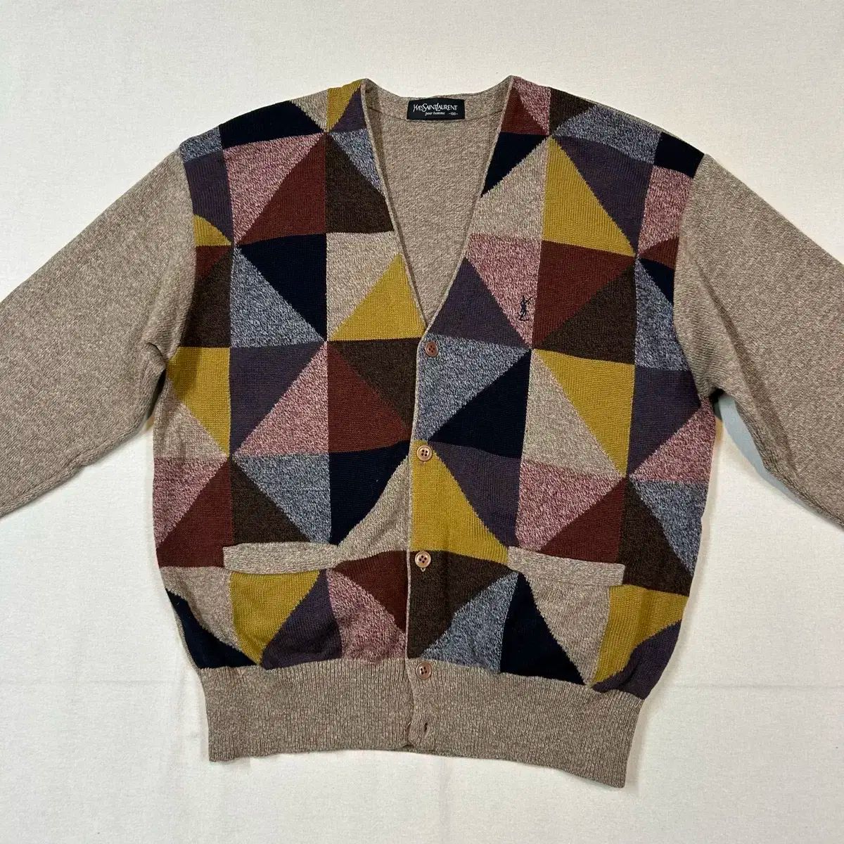 イヴ・サンローランウールジャケット　クリスマスカラー　　期間限定出品です❣️ L) YVES SAINT LAURENT イヴ・サンローラン ウール ジャケット - メルカリ