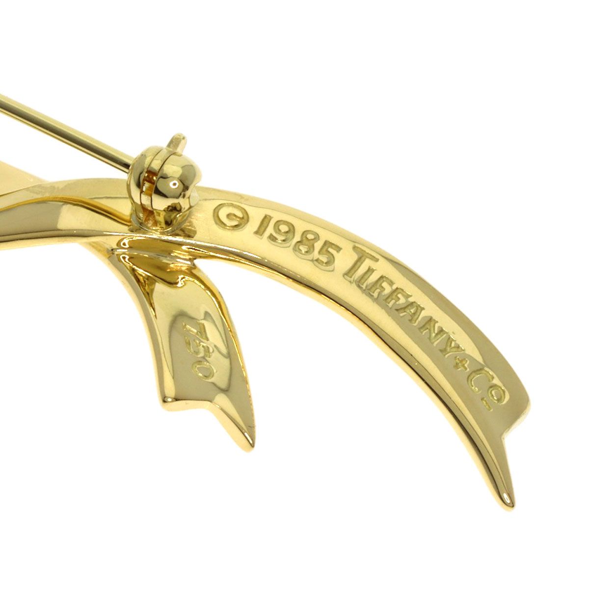 ティファニー　ヴィンテージ　リボン　ブローチ　925 TIFFANY&Co.】ティファニー リボン ブローチ シルバー925 リボン 約4.9