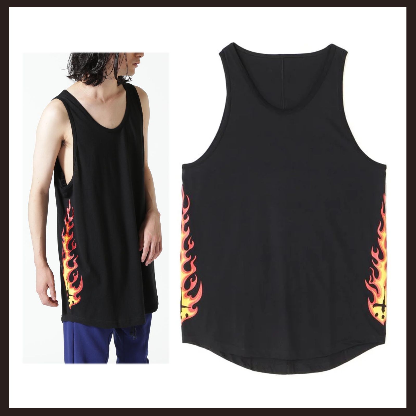 新品 未使用 CVTVLIST（カタリスト） ファイヤープリント タンクトップ