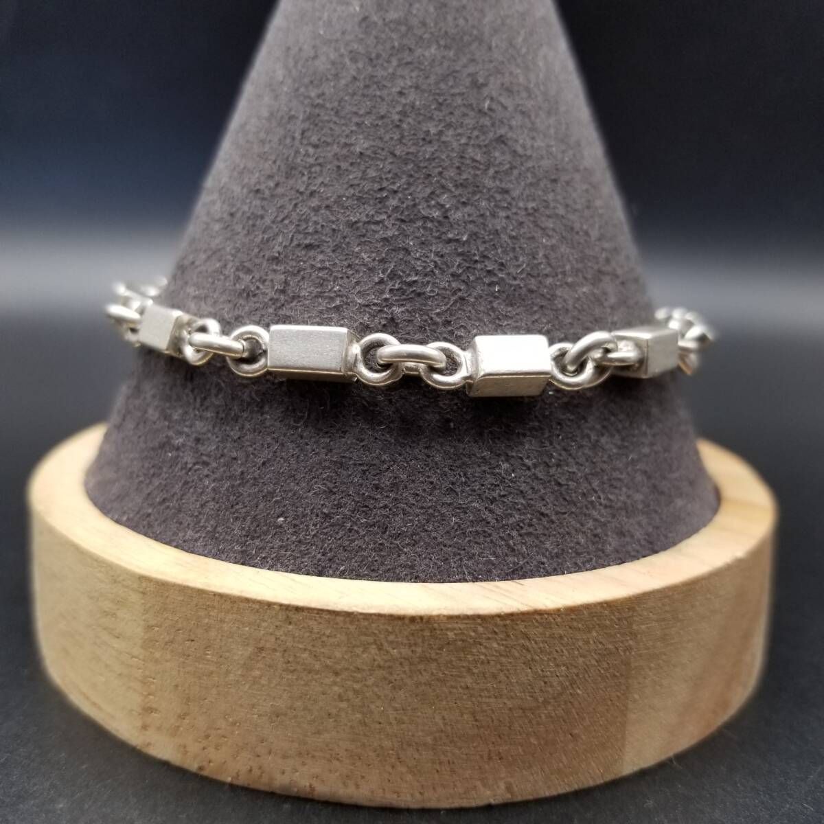 モダニスト プレートタグ 925 シルバー ヴィンテージ ブレスレット 銀 重厚 モダニスト プレートタグ 925 シルバー ヴィンテージ ブレスレット 銀