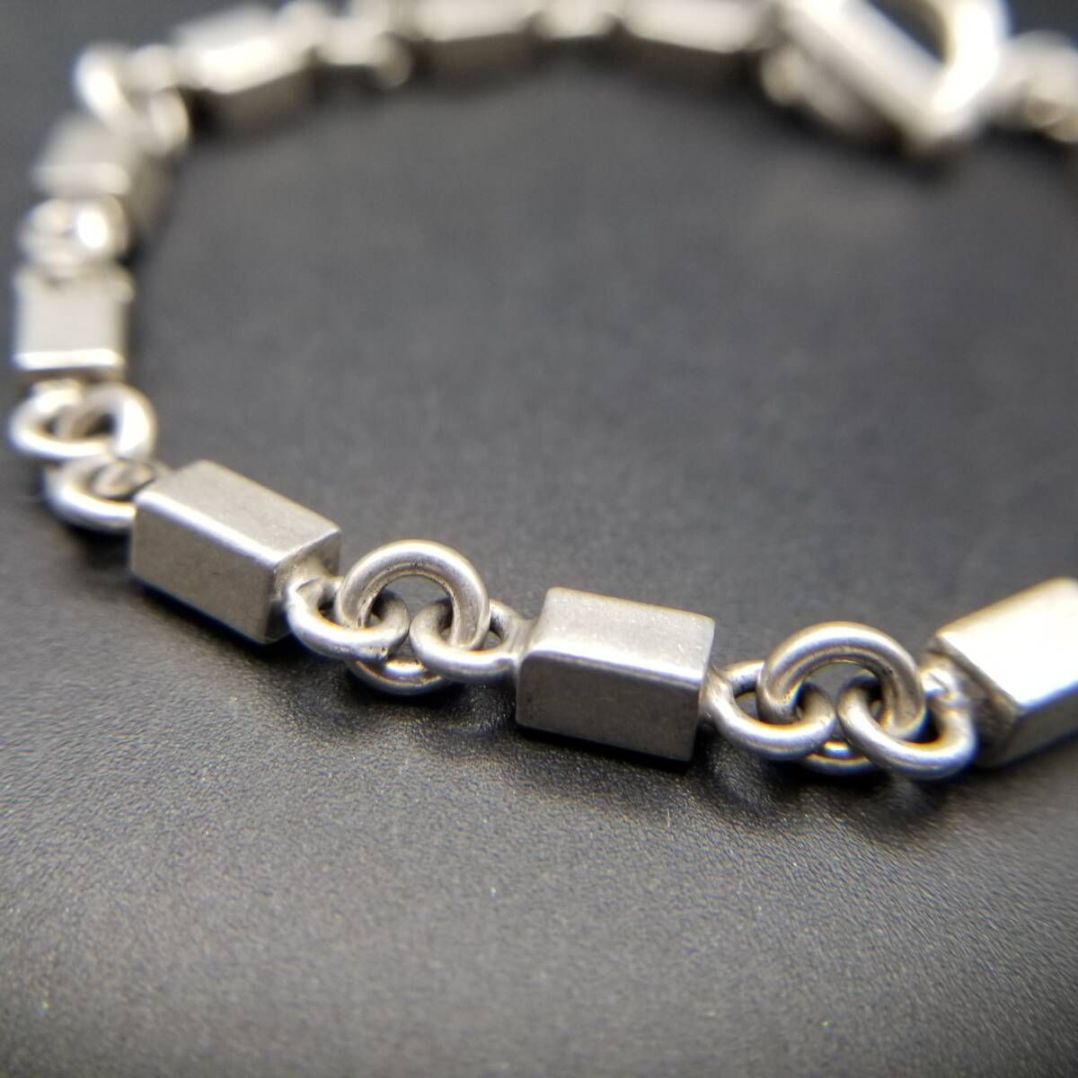 モダニスト プレートタグ 925 シルバー ヴィンテージ ブレスレット 銀 重厚 モダニスト プレートタグ 925 シルバー ヴィンテージ ブレスレット 銀