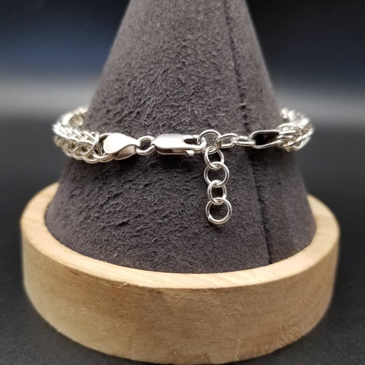 ビザンチンチェーン チューブ 925 シルバー ヴィンテージ ブレスレット