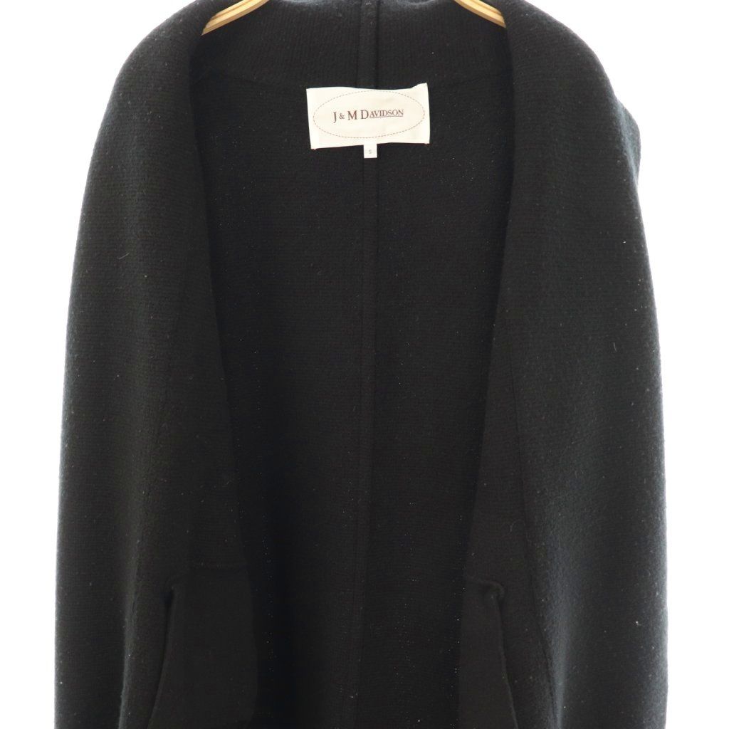 J&M DAVIDSON ミラノリブ ニット コート ブラック J&M DAVIDSON ミラノリブ ニット コート ブラック J&M DAVIDSON