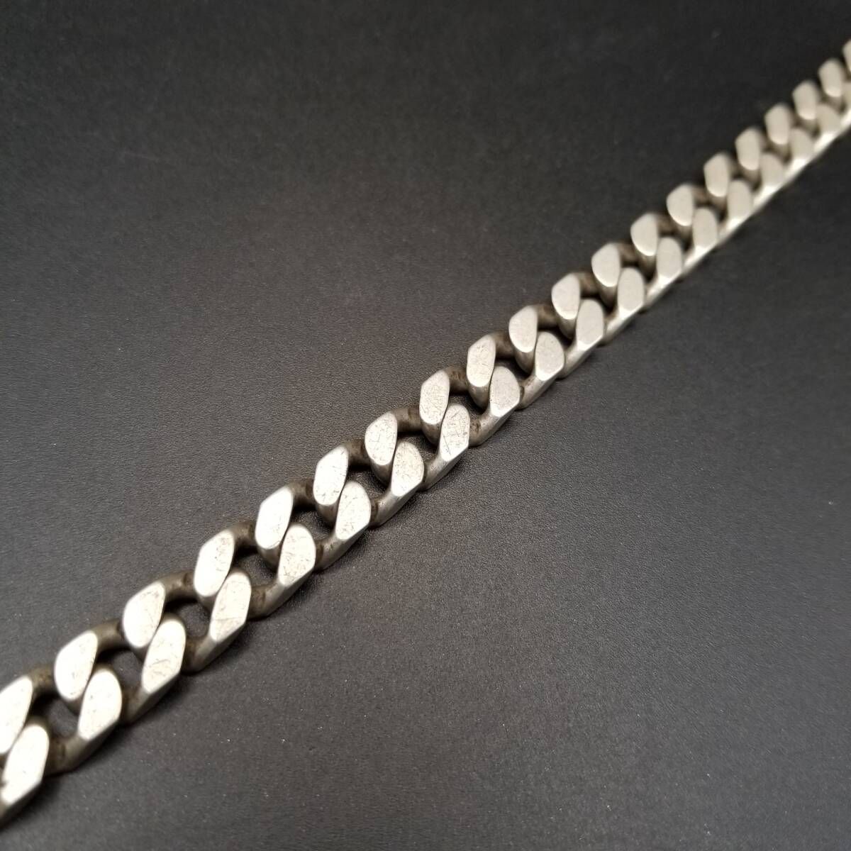 英国 ヴィンテージ チャンキー 喜平チェーン 925 シルバー