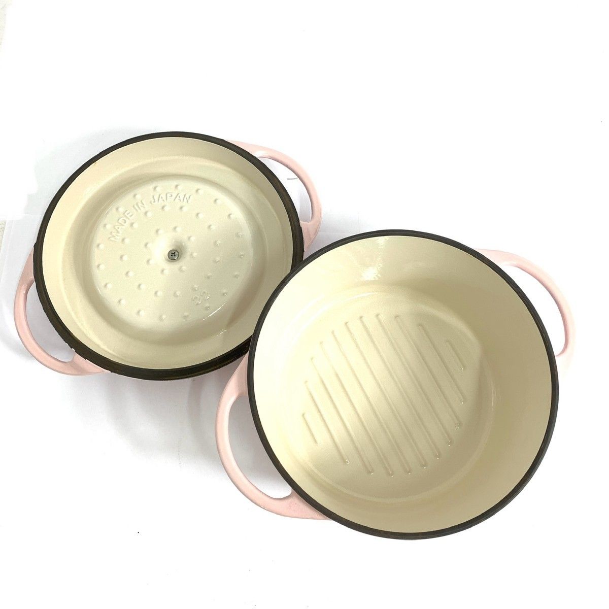 未使用品　バーミキュラ 22cm オーブンポットラウンド　ピンク　両手鍋 バーミキュラ オーブンポットラウンド22cm（パールピンク） | 鍋 なべ