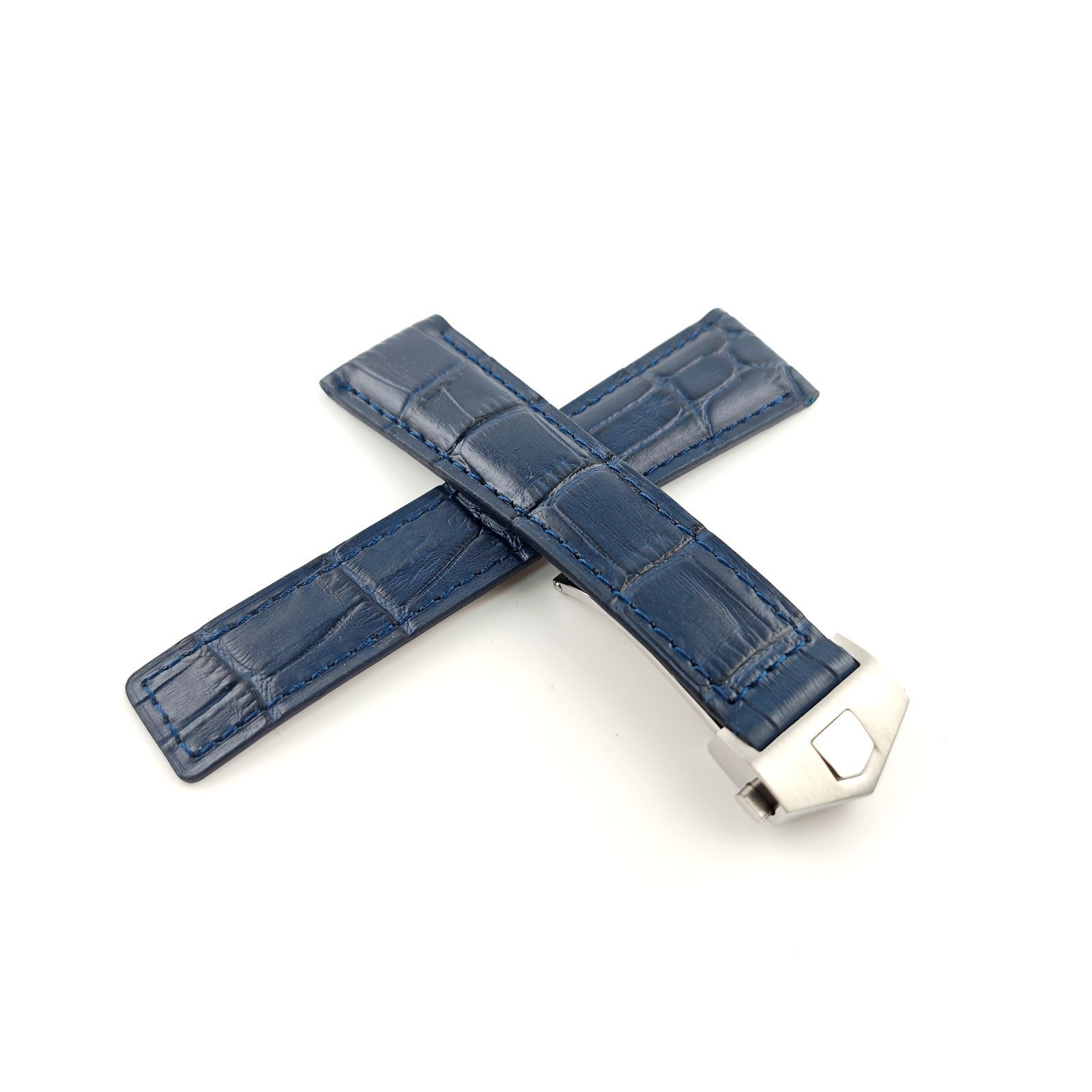 タグホイヤー 純正レザーベルト 22mm 純正Dバックル付 ネイビー タグホイヤー 純正レザーベルト 22mm 純正Dバックル付 ネイビー 22mm