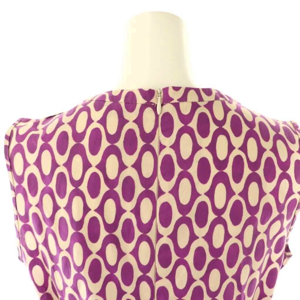 Sマックスマーラ 'S Max Mara 総柄 ノースリーブワンピース ロング 36