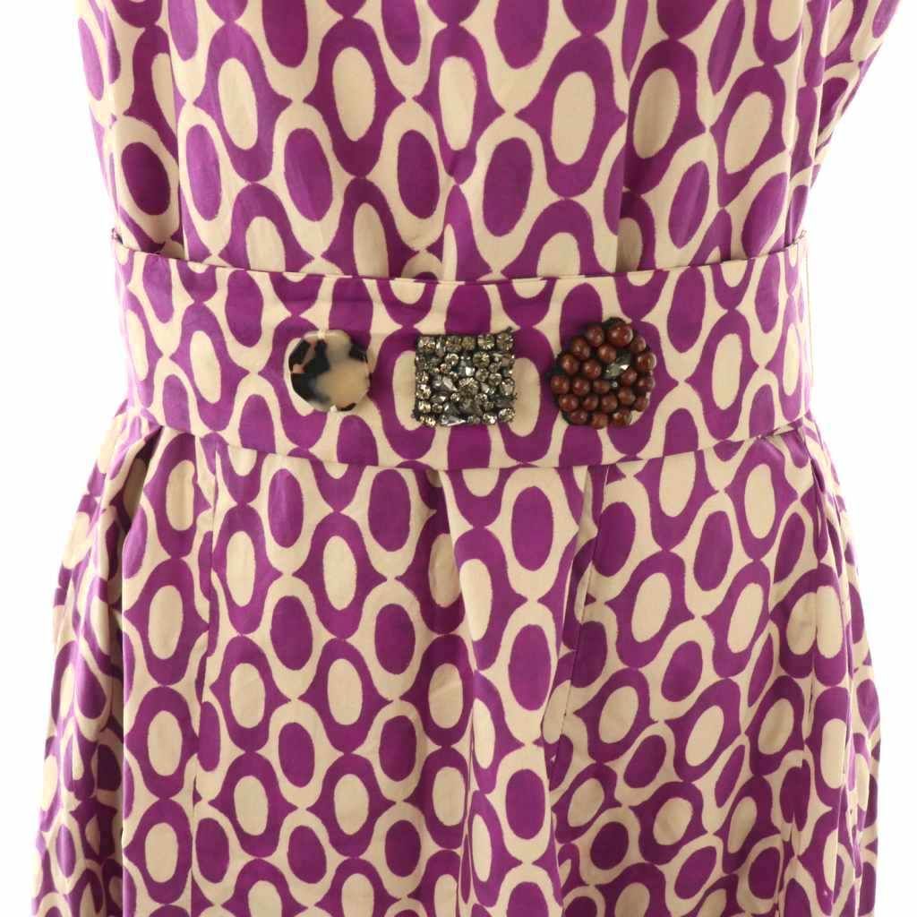 MaxMara 総柄ワンピース Sマックスマーラ 'S Max Mara 総柄 ノースリーブワンピース ロング 36