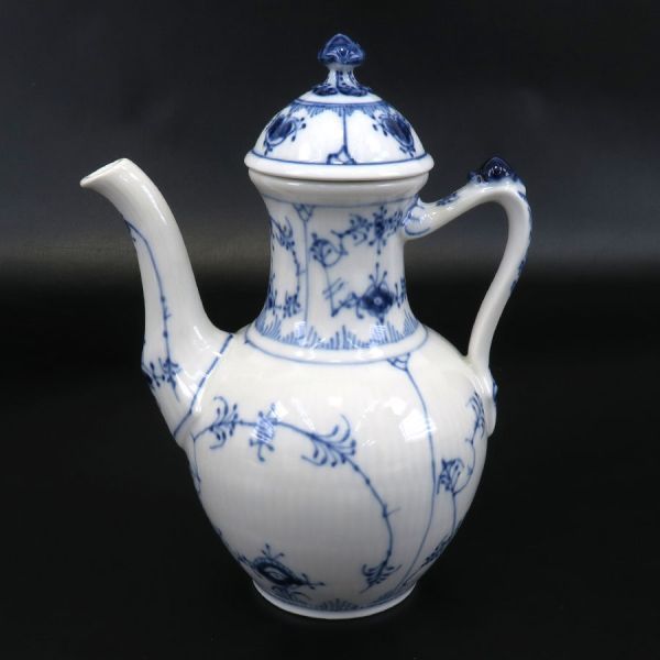 ロイヤルコペンハーゲン ブルーフルーテッド プレイン･コーヒーポット Aランク