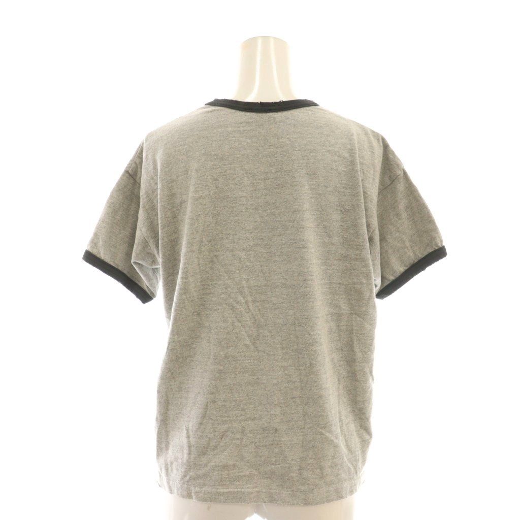 【中古】シー SEA RIKU RINGER TEE Tシャツ カットソー プリント 1 グレー マルチカラー /CX ■OS レディース シー SEA RIKU RINGER TEE Tシャツ カットソー プリント 1 グレー